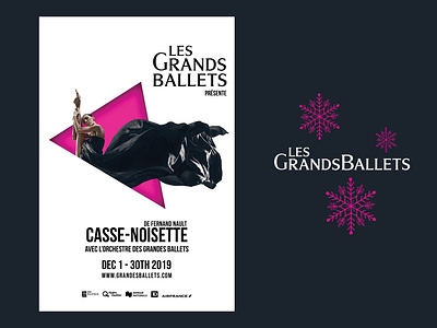 Les Grand Ballets V2 2020 ballets canada creativity dance design event illustrator imadhadad indesign montreal new photoshop play poster poster art posters red stars