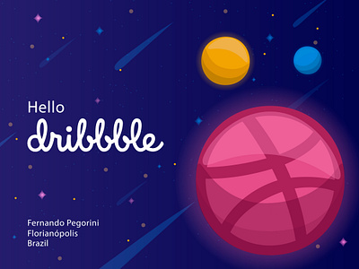 Hello Dribbble! design dribbble invite firstshot hellodribbble vector