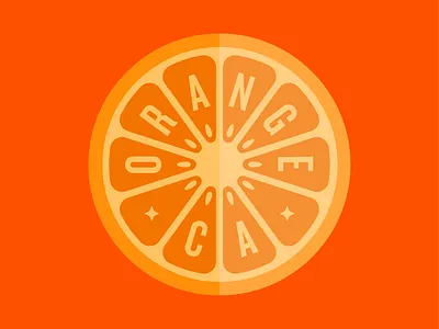 Orange, CA badge badge logo branding ca california circle logo fruit fruit badge fruit icon fruit logo icon la logo orange orange badge orange county orange icon orange juice orange logo sticker