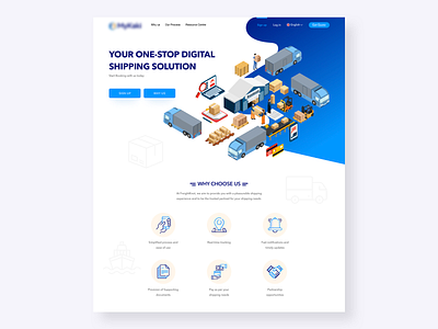 Web Logistic logistic ui ux web design website website logistic