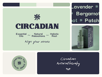 Circadian Branding branding graphic design logo minimal modern nostalgia organic retro