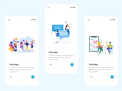 Welcome screens UI UX design landing page slider design ui ux web mobile design welcome page