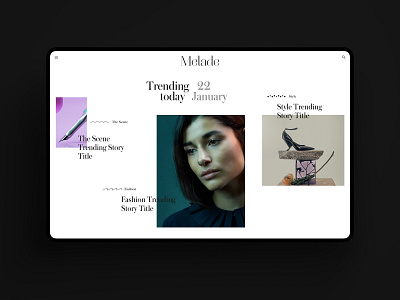 Editorial Trending app clean creative desktop editorial elegant function geometry grid inspiration interface luxury minimalism typography ui uiux ux webdesign