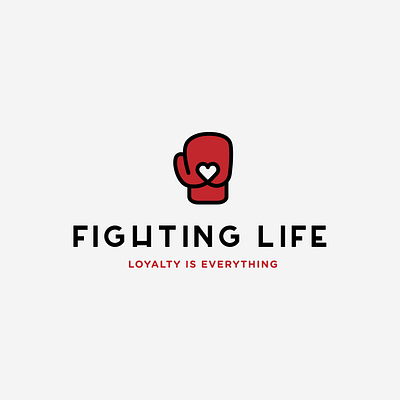 Non-profit logo concept boxing boxing gloves fitness gym heart illustration logo nonprofit