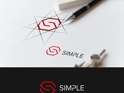 S logo abstract branding design flat lettering logo minimal slogo typography ui vector