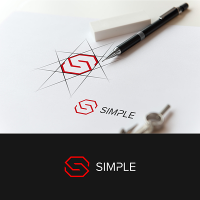 S logo abstract branding design flat lettering logo minimal slogo typography ui vector