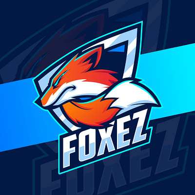 FOX MASCOT ESPORT LOGO DESIGNS charachter dog e sport esport football fox game gamer logo mascot orange sport twitch vector wolf wolves