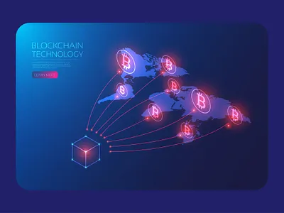 Bitcoin global network artificial intelligence background bitcoin blockchain cryptocurrency design digital e commerce hologram illustration isometric map money online technology user interface vector