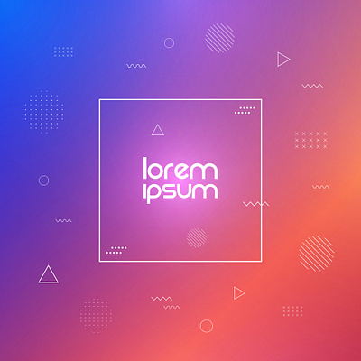 Colorful memphis background background design illustration lorem ipsum memphis minimal pattern vector
