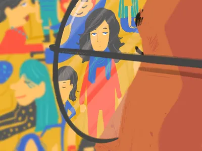 The One artwork color composition illustration