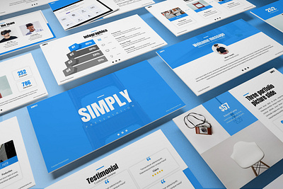 Simply - Minimal Powerpoint Template business presentation clean finance minimal pitchdeck powerpoint template presentation proposal simple slides