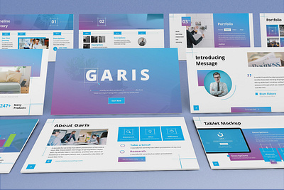 Garis - Graphic Design Powerpoint Template business presentation clean finance investor lookbook pitchdeck powerpoint template presentation simple slides
