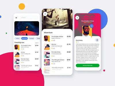 Book Donation Application designer ui userinterface