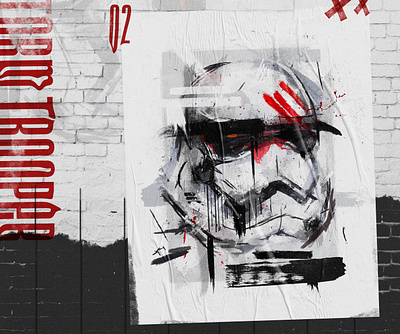 Star Wars - Storm Trooper design digitalart illustration typography