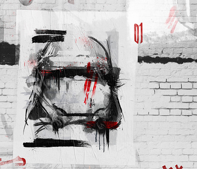 Star Wars - Snow Trooper design digitalart illustration typography