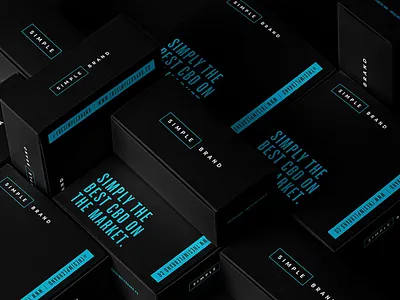 Simple Brand Shippers box branding cannabis cbd food and drink hemp identity packaging shipper supplements