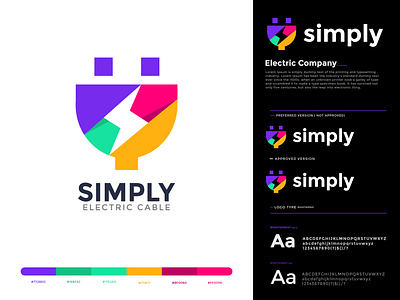 Electric Logo Concept bolt brand branding clever current design electric electricity graphic designer icon icons identity lightning logo logo designer mark minimalist logo modern logo thunder thunderstorm