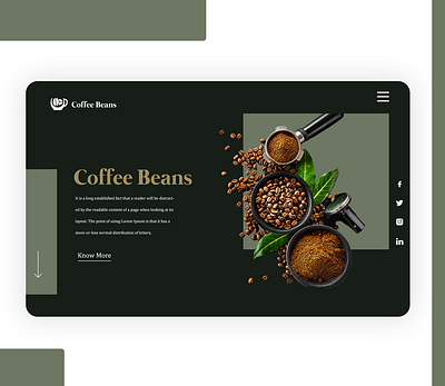 Coffee Shop Website brand brand identity branding illustration illustrator photoshop ui ux website