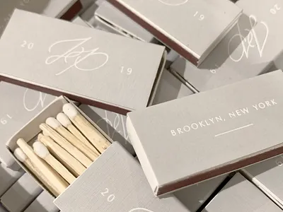 Monogram Matchbook Design brand identity branding design initials logo matches monogram monogram design monogram logo type type design typography