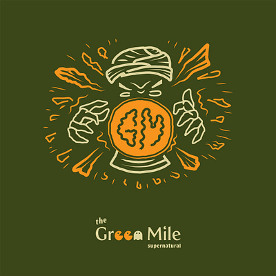 The Green Mile illustration lettering logo