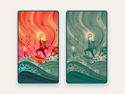 Mouse year 2020 mobile wallpaper 2020 carp firecrackers mouse torches wallpaper wallpaper design waves of the sea year of the mouse