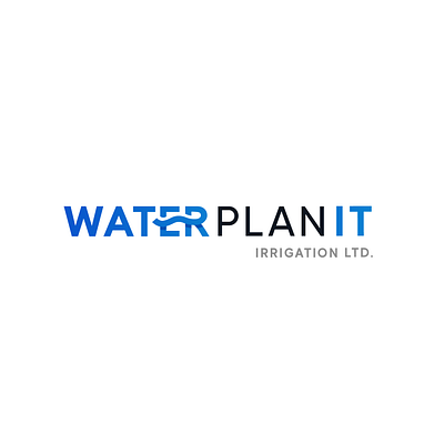 Water Plan It Irrigation branding logo design logodesign modern logo water logo