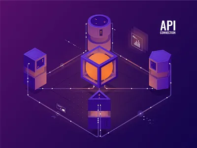 G-CORE-Labs-Cloud animation computer data data visualization database digital illustration isometric neon promo tech