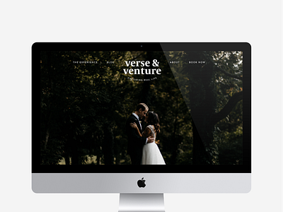 Verse & Venture | Photography Web Inspiration brand branding feminine flat landing page photography photography branding web design web mockup website wedding brand