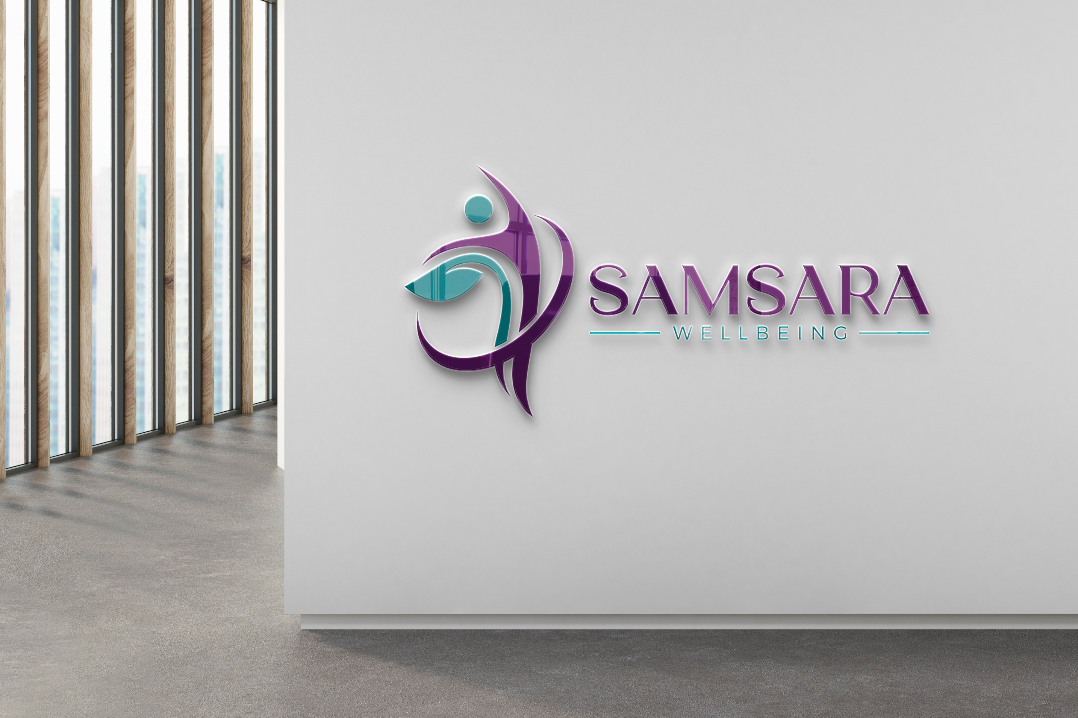 Samsara logo design beach coral designer logo logo design logodesign logos logotype