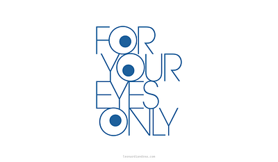 For Your Eyes Only Logo branding design eyes eyesight eyewear glasses gometric icon italy logo minimal typography