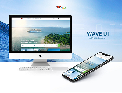 AIDA Wave UI Showcase branding cruises interface travel ui ui kit