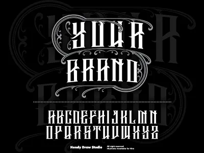 Lettering Tattoo Typeface 100% Editable for your Clothing Line font font design fonts hand lettering handstyle hendydraw lettering logo logotype streetwear tattoo template tshirt tshirt design typeface typography