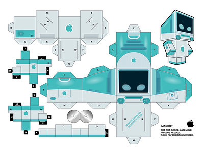 iMacbot cubeecraft illustration