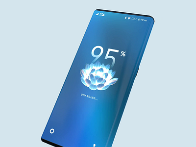 Lock Screen - Charging Mode 3d charging concept effect lockscreen phone ui ui design uidesign uiux visual