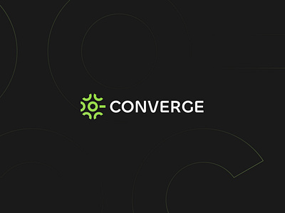 Converge logo concept c cable cabling communication connect connection converge data fiber gradient green infrastructure link modern network provider tech technology web3 wire