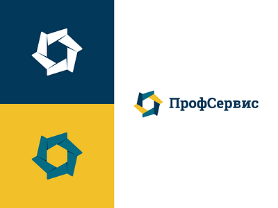 "ProfService" logo art branding building company design logo logo design typography vector