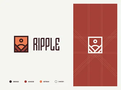 Ripple Branding Concept auction brand identity branding business colourful contemporary art design halo halo lab icons identity logo logo design logotype marketing masterpiece startup vector