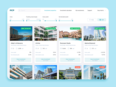 Property Crowdfunding Platform design illustration ui ux web website