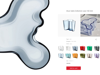 Iittala - Product card design ui ux web deisgn webdesign