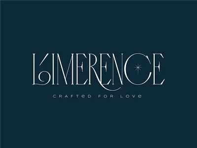Limerence 2nd version branding curves design diamond lettering logo star typography