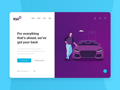 RSA insurance website design ui ux webdesign website website design