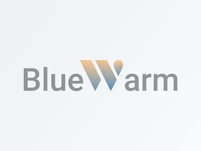 BlueWarm - logo type concept blue branding design logo logo design logodesign logotype pool ui warm