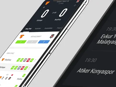 Ajansspor Mobile App app design clean design clean ui erdem özkan futbol iddaa minimal app design mobile app mobile app design news app saran holding sketchapp soccer app sports app
