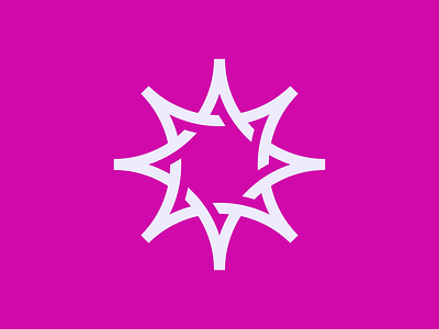 Sunstar abstract concept design geometric logo minimalism star sun