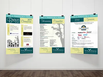 Trinity Gala 2019 Posters crgraphix.com design flat typography vector