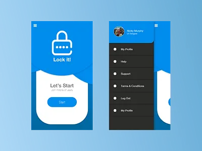 Lock it! app design ui ux web