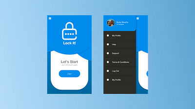 Lock it! app design ui ux web