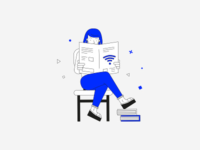 Error state NO internet for you today 404 app branding design error flat icon illustration illustrator page
