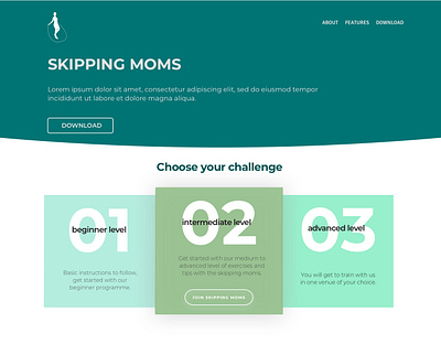 SkippingMoms dailyui design random ui webdesign