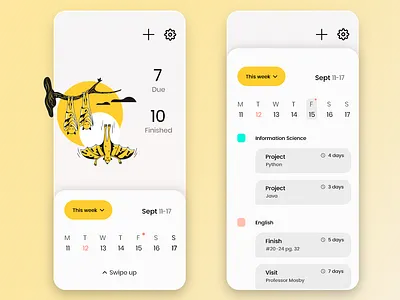 Task app app design ui ux web
